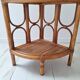 Etagère d'angle en rotin