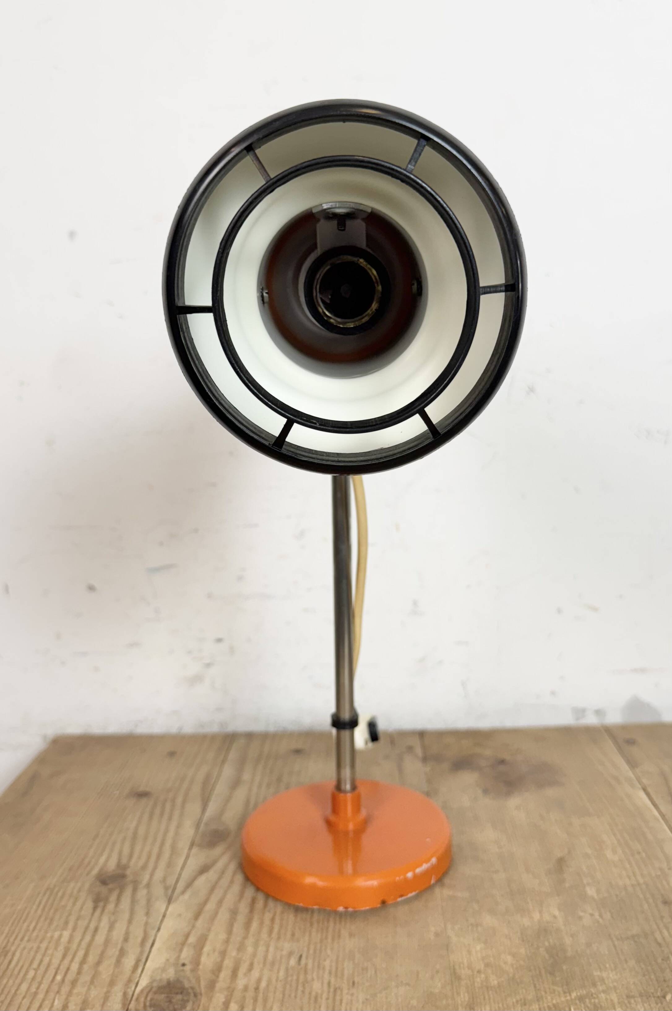 Vintage Orange Table Lamp , 1970s