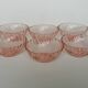 6 pink glass bowls rosaline collection