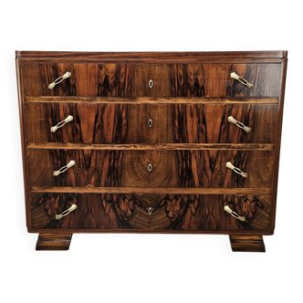 Art Deco chest of drawers in briar 1930/1940