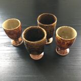 Lot 4 mugs en grès