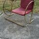 Vintage brass bench, 1960s