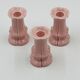 Set of 3 pink ceramic candle holders