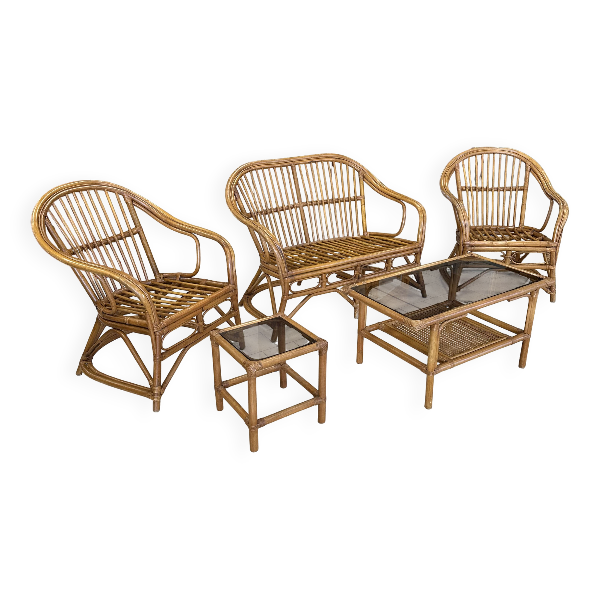 Rattan garden furniture