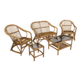 Salon de jardin en rotin