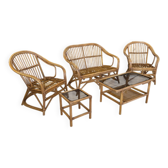 Rattan garden furniture