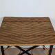 Table en bois et rotin 1920