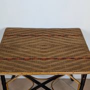 Table en bois et rotin 1920