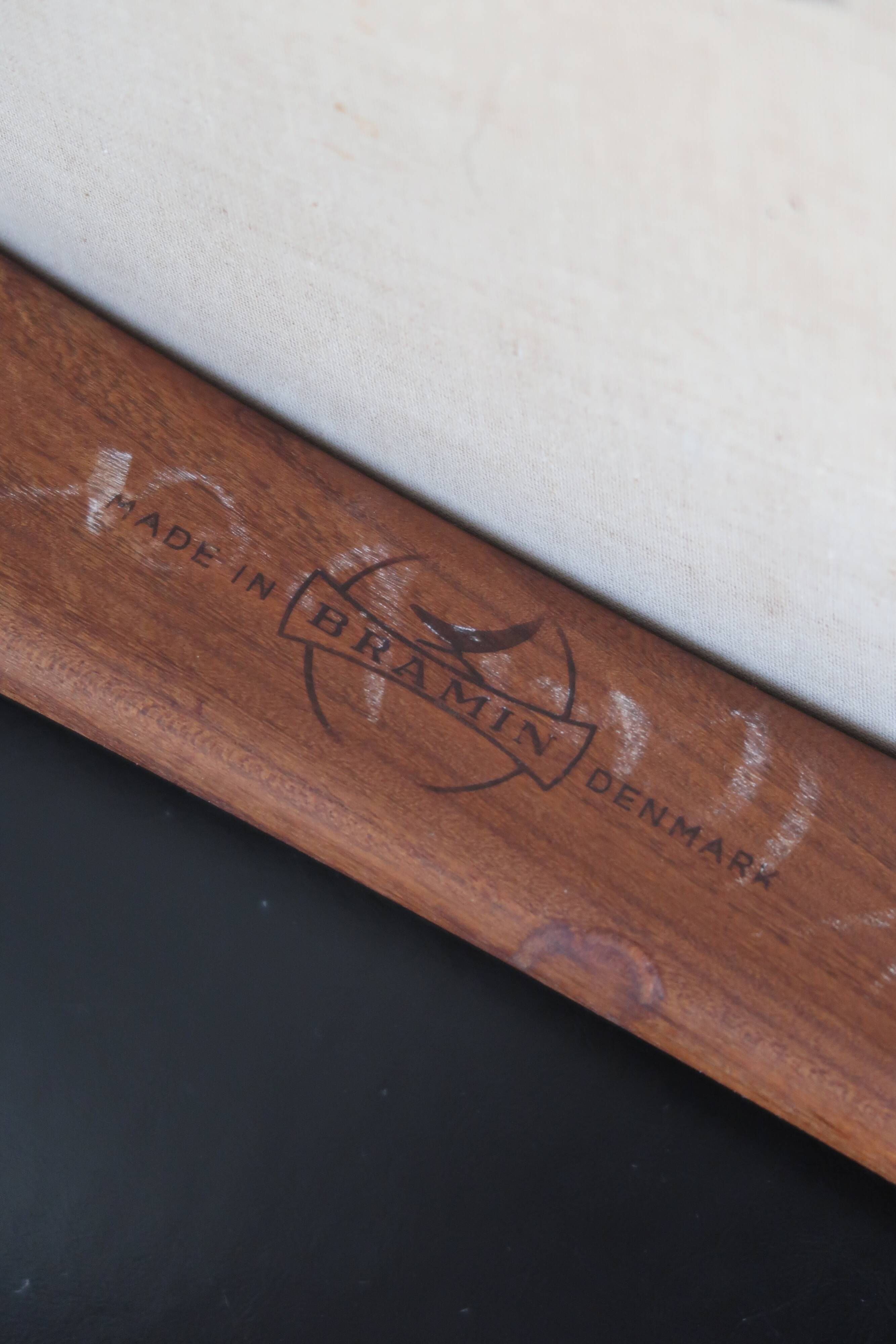 6 chairs skaï teck Bramin made in Denmark