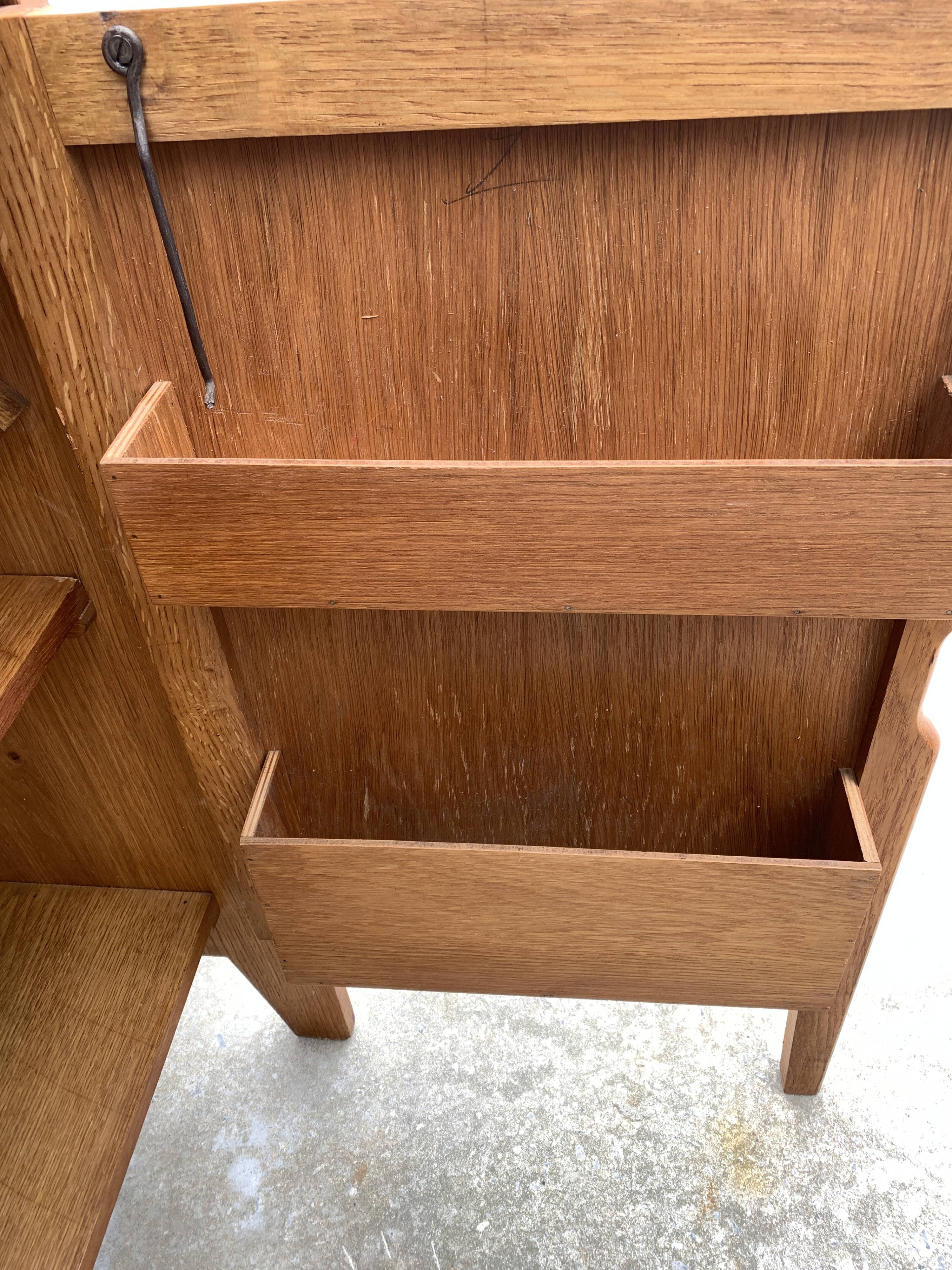 Wooden office or secretary Raclem, 1950