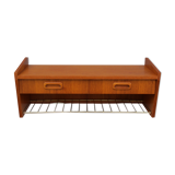 Scandinavian teak wall shelf