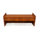 Scandinavian teak wall shelf