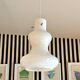 White opaline pendant lamp by Massimo Vignelli for Gino Vistosi, Murano