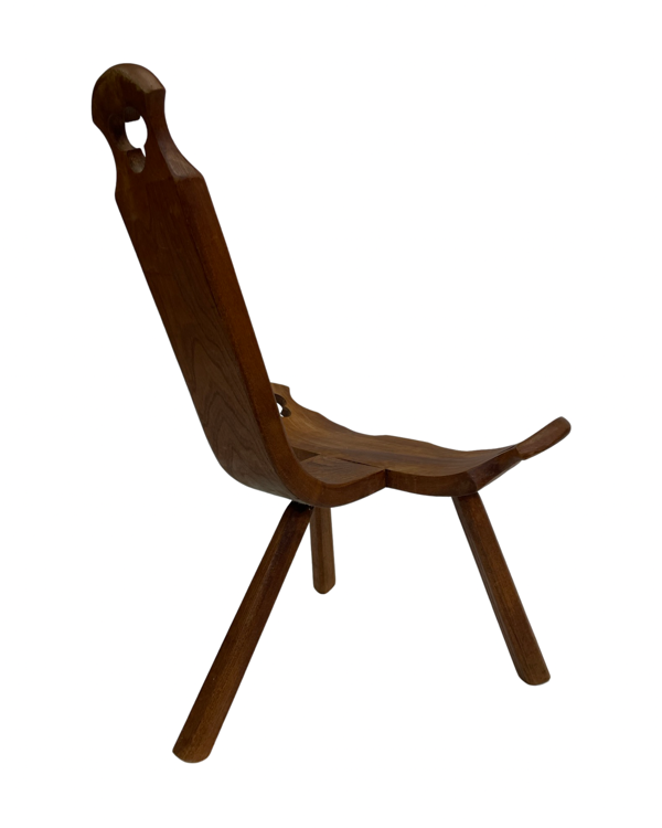 Chaise espagnole vintage brutalist design minimaliste