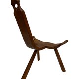 Chaise espagnole vintage brutalist design minimaliste