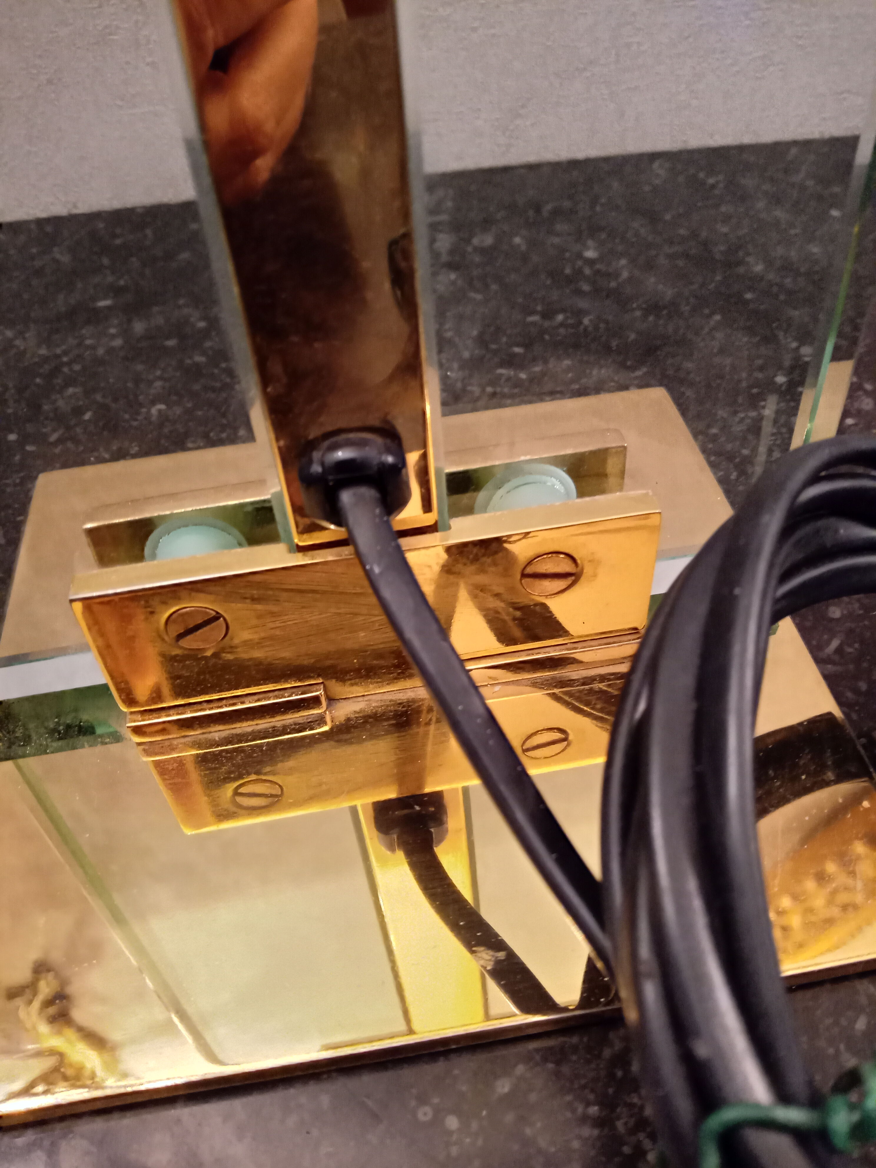 Pied de lampe années 80