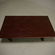 Bamboo and wood coffee table by Axel Vervoordt 1980s