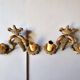 Paire d'appliques en bronze Louis XVI