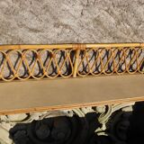Large rattan wall shelf