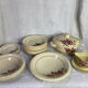 Old half-porcelain service Badonviller Strasbourg – 22 pieces