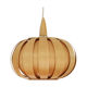 Pine veneer pendant light, Sweden 1970