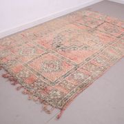 Tapis Boujaad marocain vintage 188 x 281 cm – Tapis berbère fait main en laine 100%
