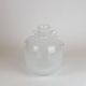 Murano glass vase "Pulegoso" in the shape of an amphora, with scroll handles, signed Seguso Vetri d'Arte.