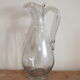 Large cider pitcher in blown glass Normandy 19th century