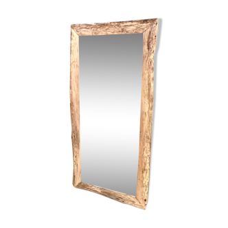 Recycled teak mirror