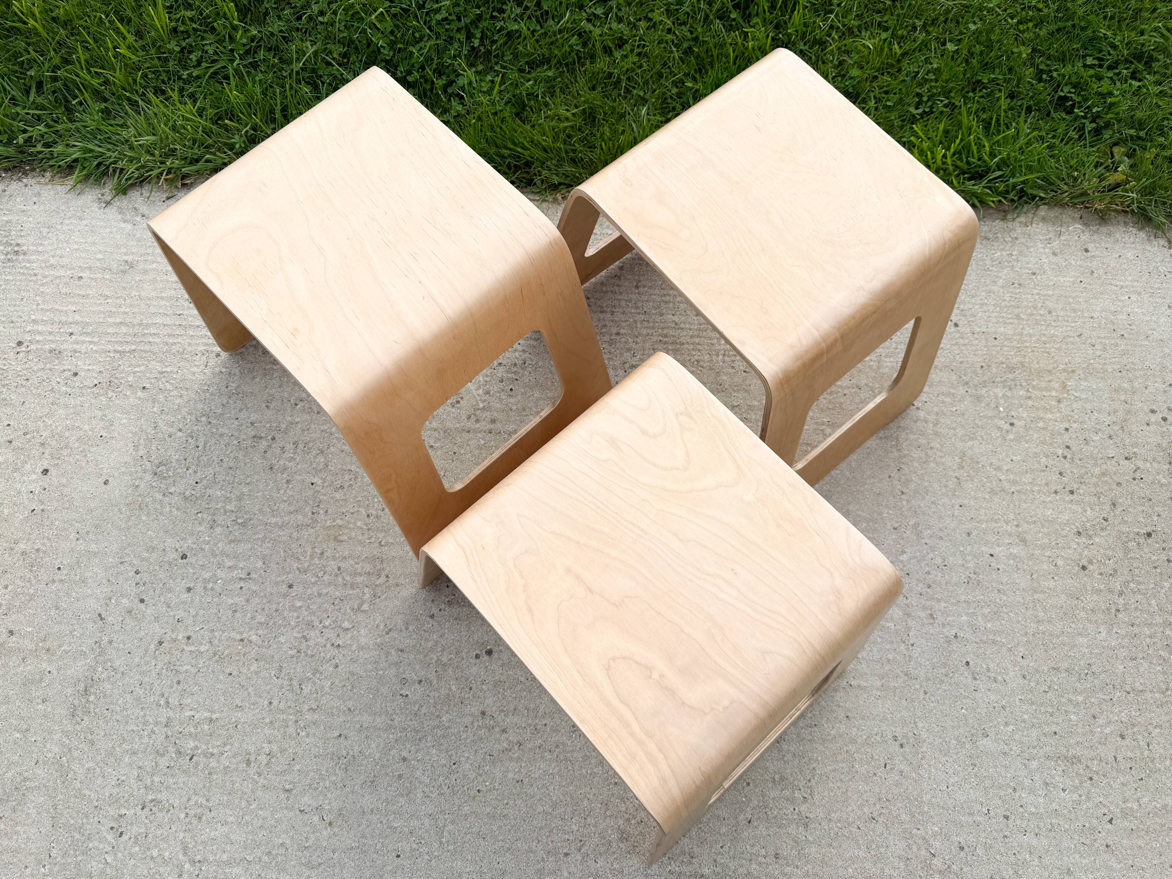 3 stools by Lisa Norinder for IKEA, 1990s