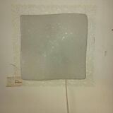 ARTELUCE applique murale carrée en verre de Murano et métal années 70/80