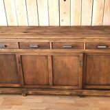 Old pharmacy cabinet from the 1950s width 263 cm