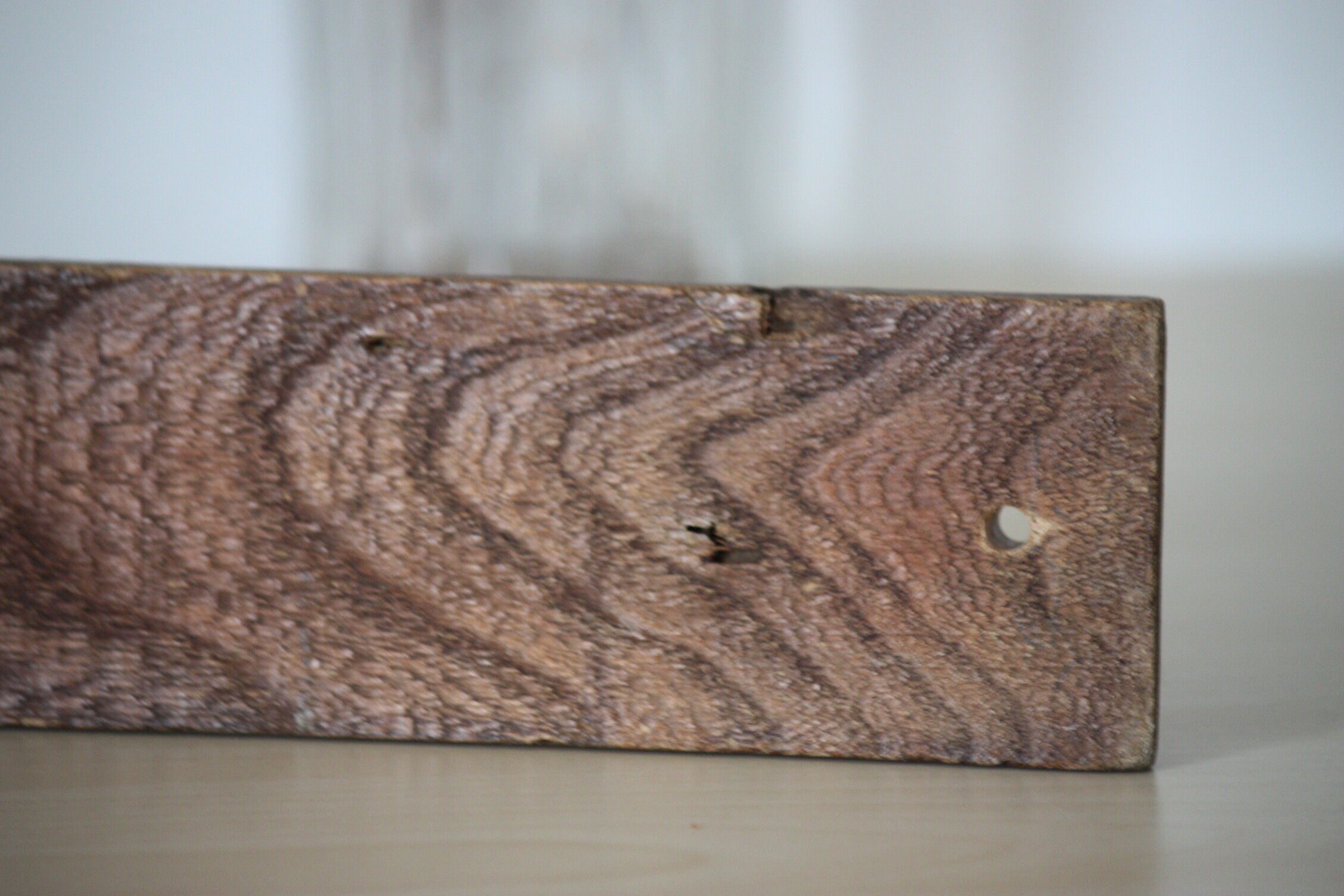 Turned wooden coat holder