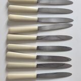 Set of 12 stainless steel and bakelite knives
