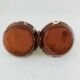 Saleron Double Covered Salt and Pepper Terracotta Glazed Bulgarian Monas