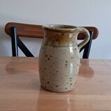 Pyrite stone jug signed Jacques Vilain