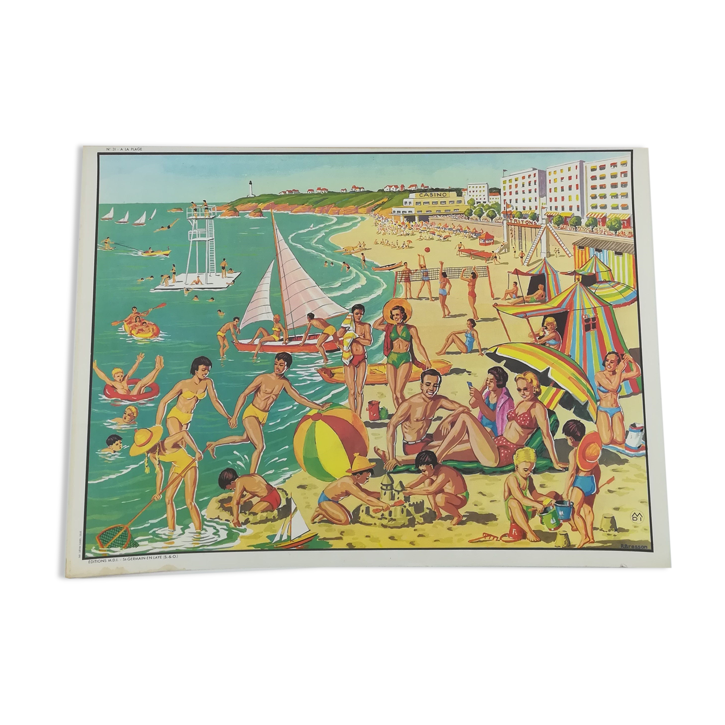 MDI SCHOOL POSTER - BEACH & HARVEST