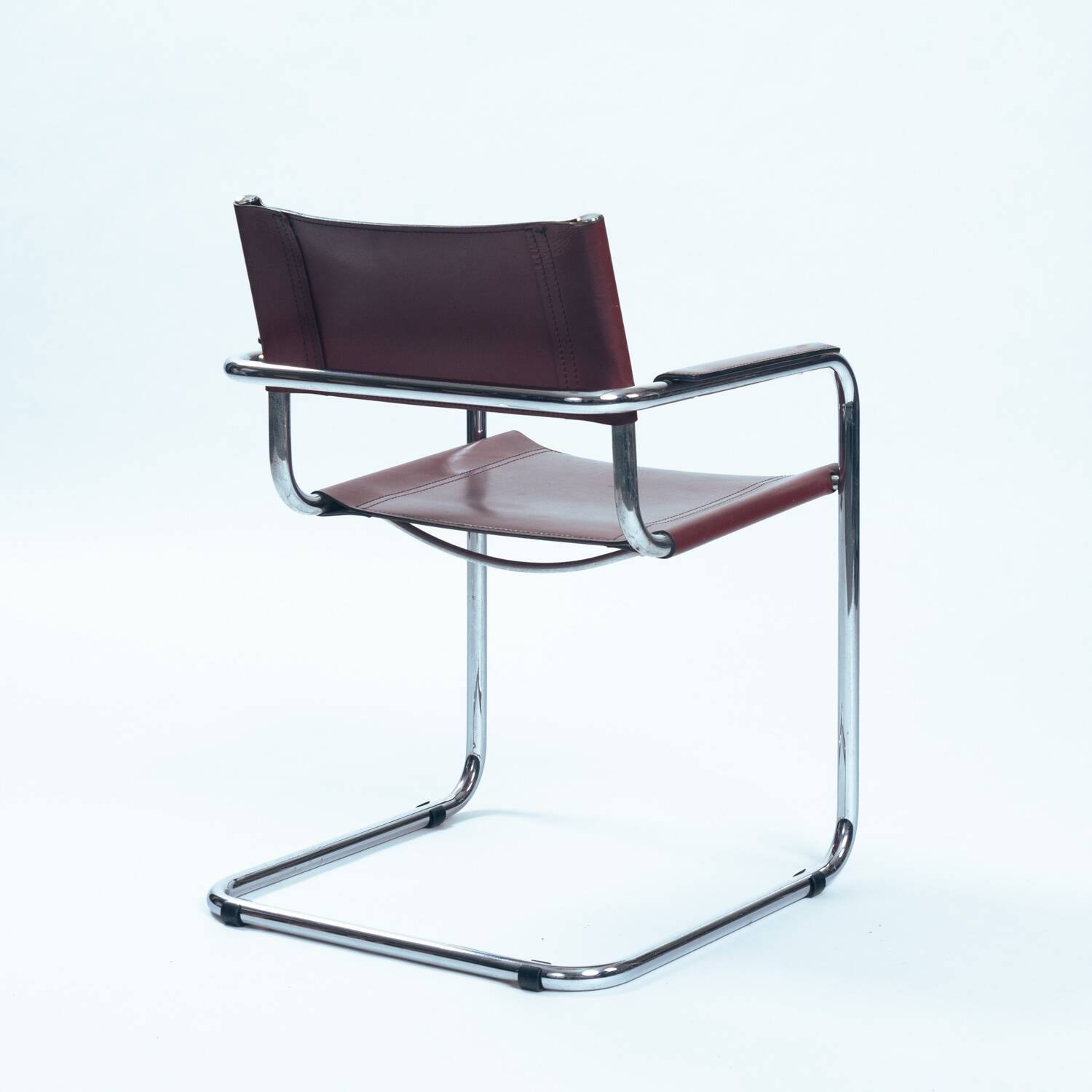 Chaises Bauhaus en cuir, Fasem 1980s
