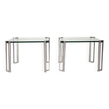 Tables Peter Ghyczy T24, ensemble de deux pièces des années 1970.