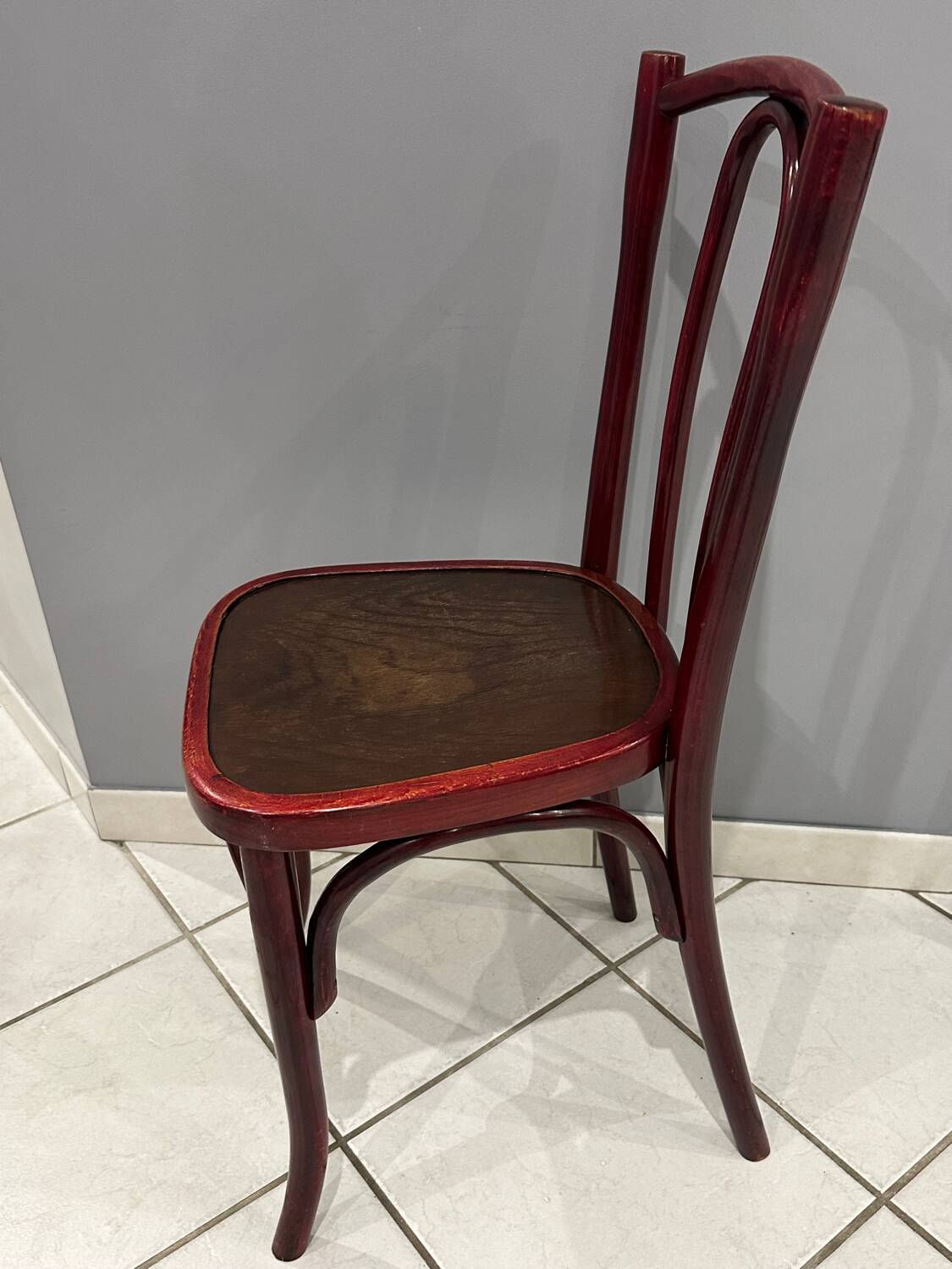 Set of 4 Thonet bistro chairs from the 1920s.