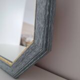 Vintage blue octagon mirror