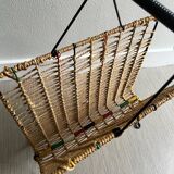 Scoubidou magazine rack / vintage rope