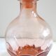 Pink molded glass decanter, Luminarc