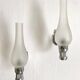 Pair of vintage silver fish wall lights