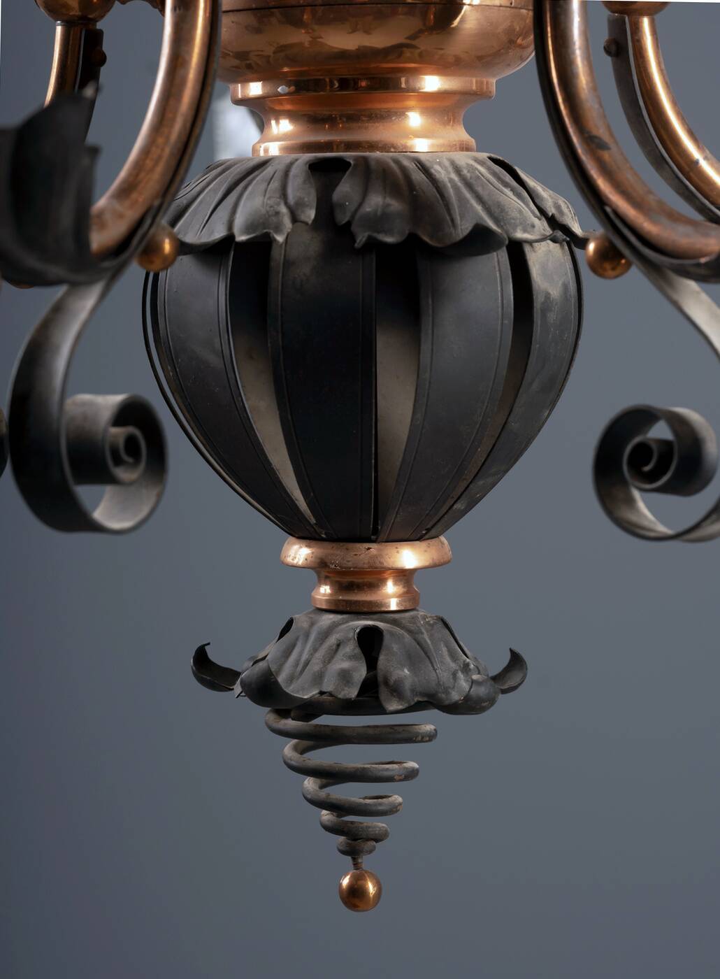 Vintage Iron Candlestick, 1910s