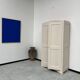 Restored 1930 art deco wardrobe, pure linen color