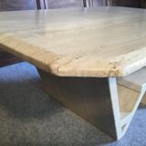 Travertine coffee table