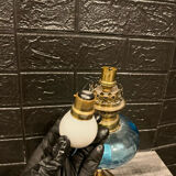 Electrified kerosene lamp