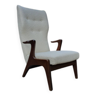 Fauteuil en chêne attribué à Kurt Østervig, 1950s