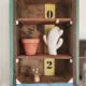 Old wooden shelf